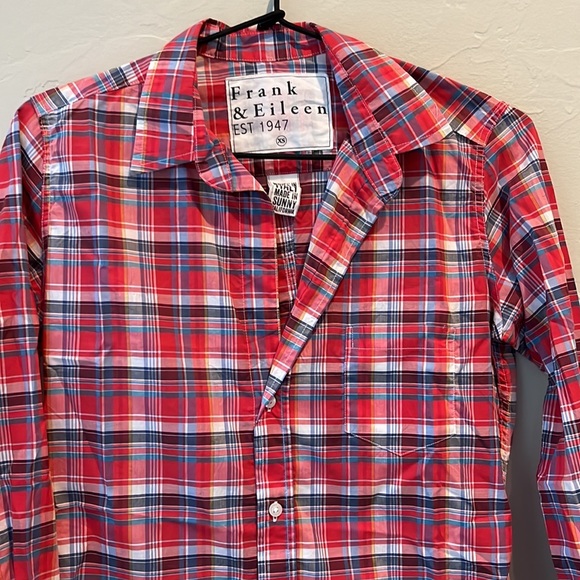 FRANK AND EILEEN MULTI PLAID BARRY SHIRT XS - Picture 2 of 3